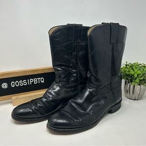 Justin Men’s Black Roper Boots Style